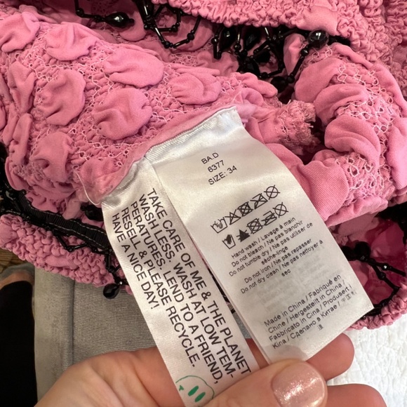 Ganni smocked satin tshirt 34 - Picture 10 of 10